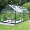 Lams Serre de jardin en verre Vert 14.40m²