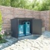 Jôbu Coffre de jardin Polypropylène Gris 1.79m²