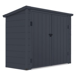 Jôbu Coffre de jardin Polypropylène Gris 1.79m²