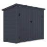 Jôbu Coffre de jardin Polypropylène Gris 1.79m²