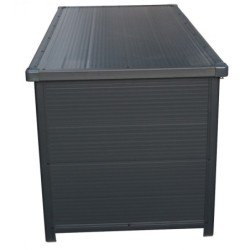 Jôbu Coffre de jardin Polypropylène Gris