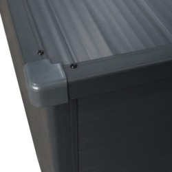 Jôbu Coffre de jardin Polypropylène Gris