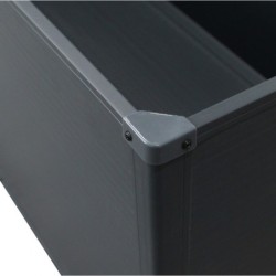 Jôbu Coffre de jardin Polypropylène Gris