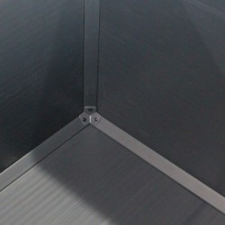 Jôbu Coffre de jardin Polypropylène Gris