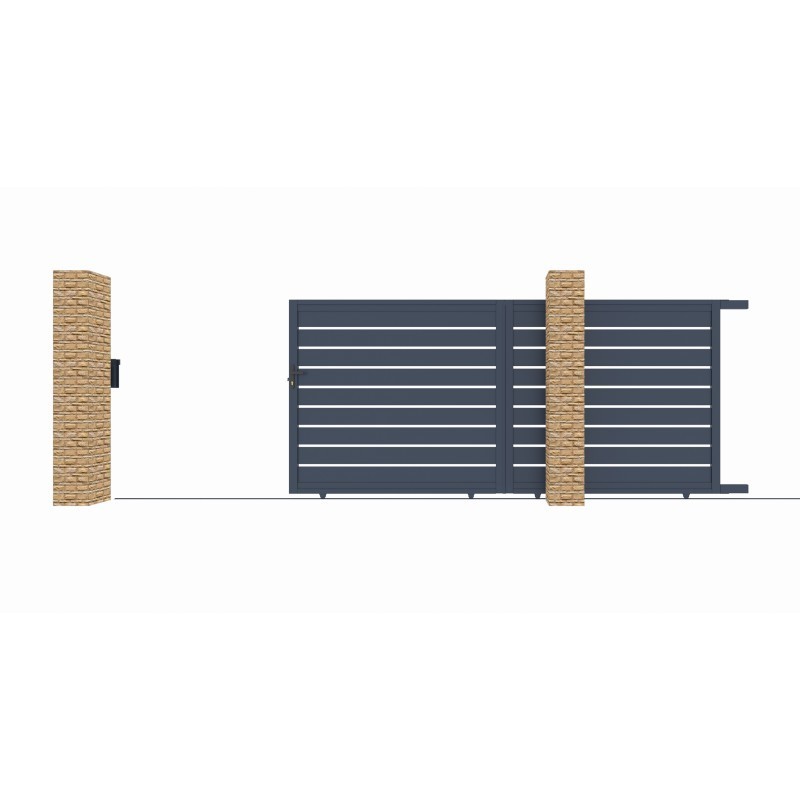 X-Metal Portails en aluminium Aluminium Gris anthracite X-Metal Portails en aluminium Aluminium Gris anthracite