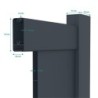 X-Metal Portails en aluminium Aluminium Anthracite
