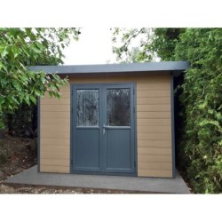Woodlife Garden Abris de jardin en composite Composite Marron 9.12m²