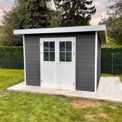 Woodlife Garden Abris de jardin en composite Composite Gris 9.12m²