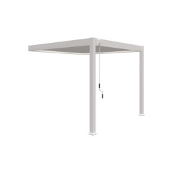Ombréa Pergolas bioclimatiques Aluminium Blanc 9m²
