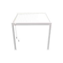 Ombréa Pergolas bioclimatiques Aluminium Blanc 9m²