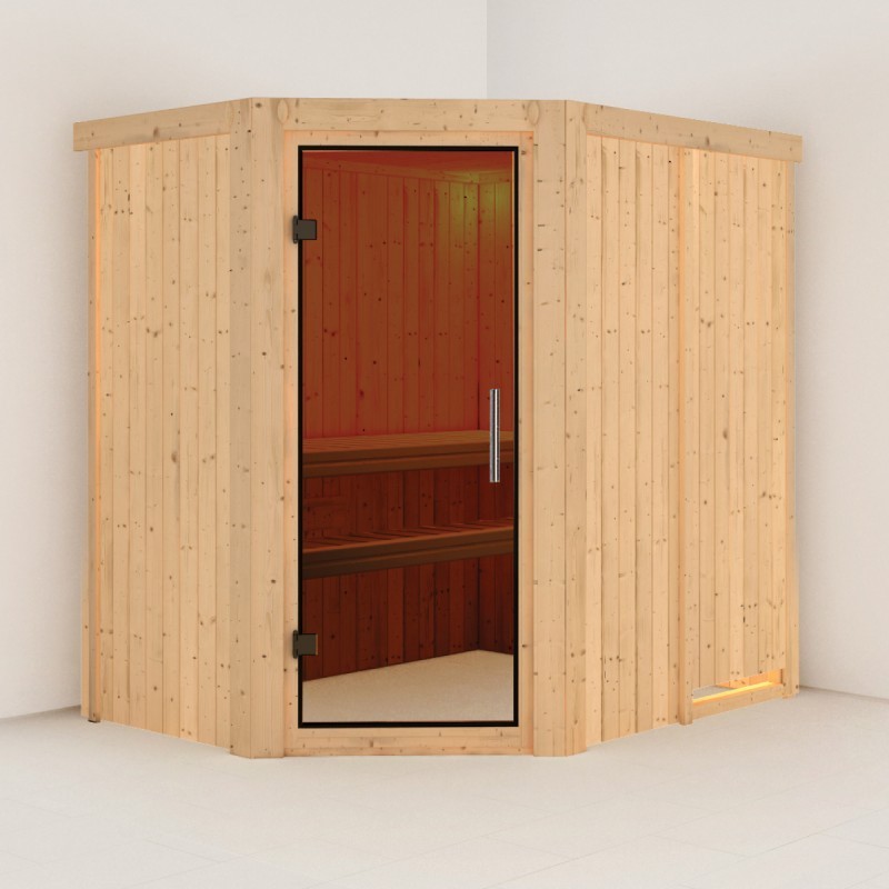 Karibu Sauna traditionnel Bois naturel Karibu Sauna traditionnel Bois naturel