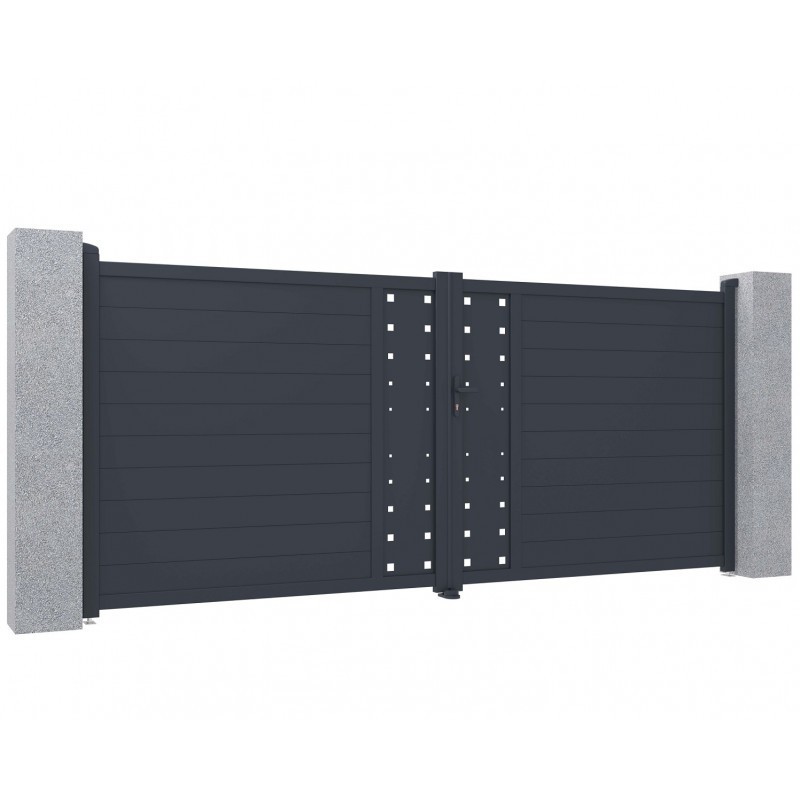 X-Metal Portails en aluminium Aluminium Anthracite X-Metal Portails en aluminium Aluminium Anthracite