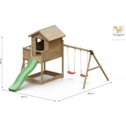 Fungoo Stations de jeux Bois massif