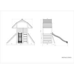 Fungoo Stations de jeux Bois massif
