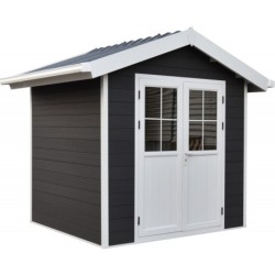 Woodlife Garden Abris de jardin en composite Composite Gris 4.77m²