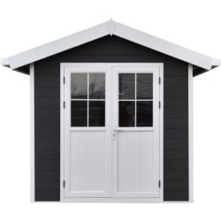 Woodlife Garden Abris de jardin en composite Composite Gris 4.77m²