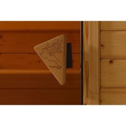 Karibu Sauna traditionnel Bois massif Bois naturel