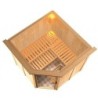Karibu Sauna traditionnel Bois massif Bois naturel