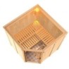 Karibu Sauna traditionnel Bois massif Bois naturel