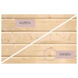 Karibu Sauna traditionnel Bois massif Naturel