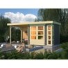 Karibu Abri de jardin bois 10 à 15 m² Bois massif Gris 5.25m²