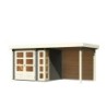 Karibu Abri de jardin bois 10 à 15 m² Bois massif Gris 5.25m²