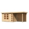 Karibu Abri de jardin bois 10 à 15 m² Bois massif Marron 6.5m²