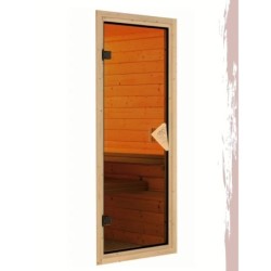 Karibu Sauna traditionnel Bois massif Bois naturel