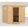 Karibu Sauna traditionnel Bois massif Bois naturel