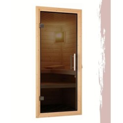 Karibu Sauna traditionnel Bois massif Bois naturel