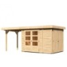 Karibu Abri de jardin bois 10 à 15 m² Bois massif Marron 6.25m²