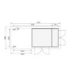 Karibu Abri de jardin bois 10 à 15 m² Bois massif Marron 6.25m²