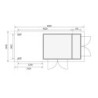 Karibu Abri de jardin bois 10 à 15 m² Bois massif Marron 7.8m²
