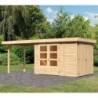 Karibu Abri de jardin bois 10 à 15 m² Bois massif Marron 6.25m²