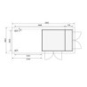 Karibu Abri de jardin bois 10 à 15 m² Bois massif Marron 6.25m²