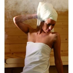 Karibu Sauna prêt à brancher Bois massif Bois naturel