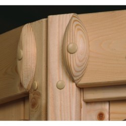 Karibu Sauna prêt à brancher Bois massif Bois naturel