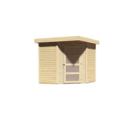 Karibu Abri de jardin bois moins de 5 m² Bois massif Marron 4.62m²