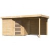 Karibu Abri de jardin bois 10 à 15 m² Bois massif Marron 5.95m²