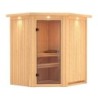 Karibu Sauna prêt à brancher Bois massif Bois naturel