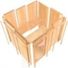 Karibu Sauna prêt à brancher Bois massif Bois naturel