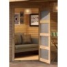Karibu Abri de jardin bois 10 à 15 m² Bois massif Marron 4.6m²