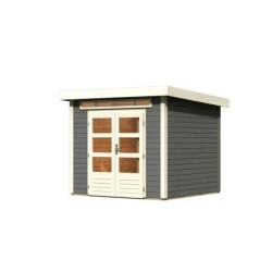 Karibu Abri de jardin bois 5 à 10 m² Bois massif Gris 5.95m²