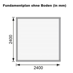 Karibu Abri de jardin bois 5 à 10 m² Bois massif Gris 5.95m²