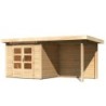 WoodFeeling Abri de jardin bois 10 à 15 m² Bois massif Marron 5m²