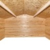 Gardy Shelter Abri de jardin bois 15 à 20 m² Bois massif Marron 16m²