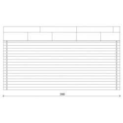 Gardy Shelter Abri de jardin bois 15 à 20 m² Bois massif Marron 16m²