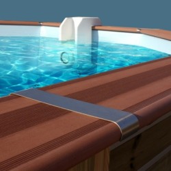 Water'Clip Piscines bois octogonales Bois + composite