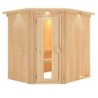 Karibu Sauna prêt à brancher Bois massif Bois naturel
