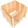 Karibu Sauna prêt à brancher Bois massif Bois naturel